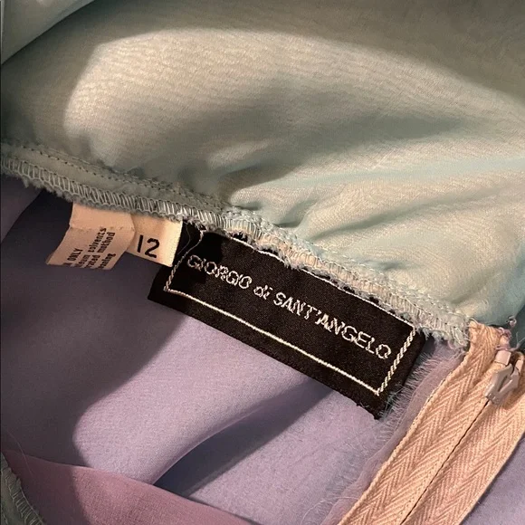 Aqua V-Neck Maxi Dress with Floral Waist Accent - Picture 8 of 11